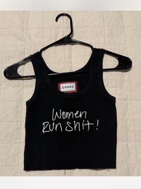 CHNGE Black Cropped Tank